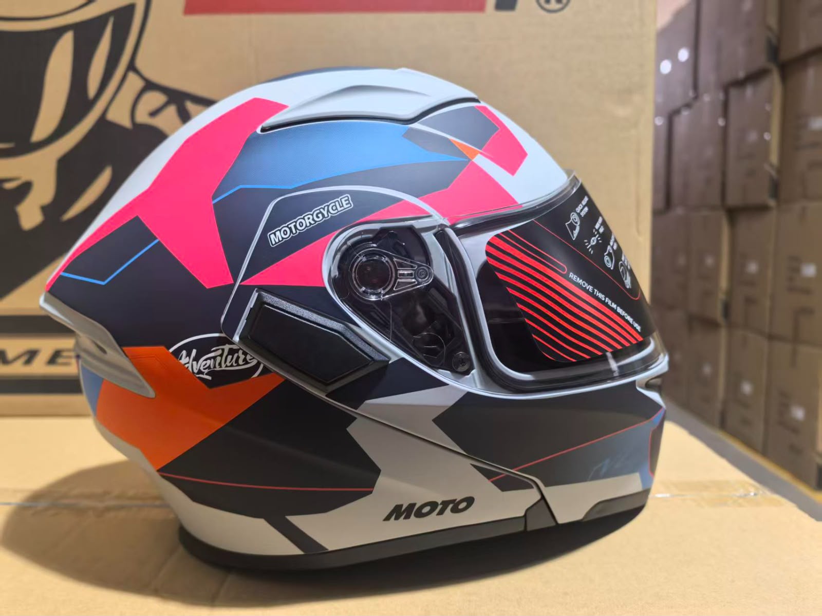 HELMET JIEKAI 902 FLIP UP (DOT CERTIFIED)
