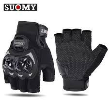 Motorcycle Half Finger Touch screen Summer gloves motor bike Half gloves