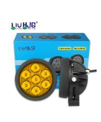 LIU HJG Adventure BMW Big External LED 4.5inch Round Lights EL72 White Yellow 7 LED Light 140 Watt Removeable Lens