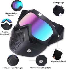 Detachable Face Mask – Separate Goggles – Adjustable Strap – Dust Proof